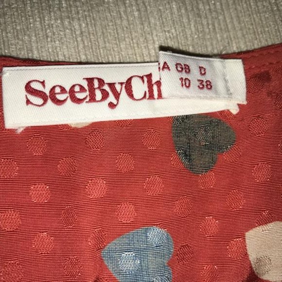 NWOT See by Chloe Romper In Heart Print - Picture 10 of 10